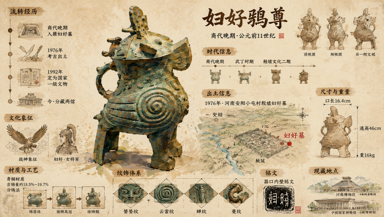 妇好鸮尊 — Fu Hao Owl Zun